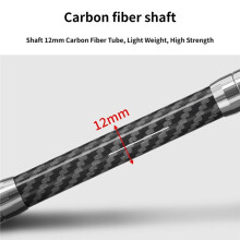 Double 17mm Carbon Fibers Extension Rod for Action Camera GPSs Phone Mount