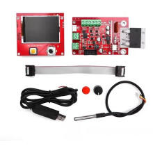 Puntlasmachine Controller Puntlasser Pneumatisch LCD-Display met Temperatuursensor voor 18650 Batterij Reparatietool