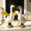 Bendable Plush Geese Wing Costume Adjustable Porch Geese-White 5