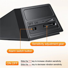 130dB Door Stop Alarm with Adjustable Sensitivity, Sound & Light Alerts,Anti-Theft Portable Doorstop