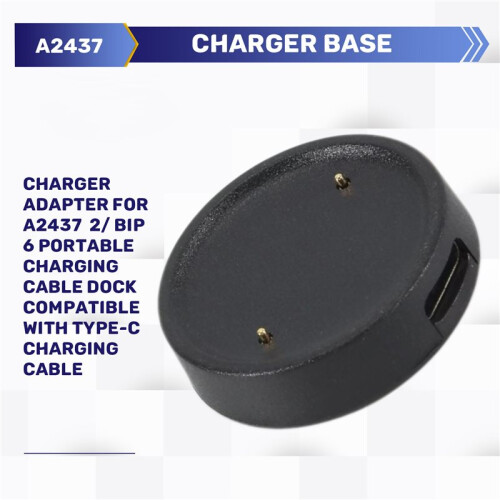 Charger Adapter for  A2437 Active 2/ Bip 6 Portable Charging Cable Dock Compatible with Type-C Charging Cable 2