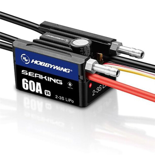SeaKing V4 ESC Built-in BEC Brushless Electronic Speed Controller for Remote Control Boats 60A 2
