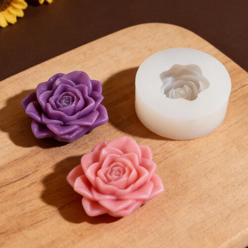 Multipurpose Flower Shape Silicone Molds for Making Candle-6 2
