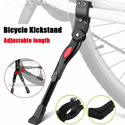 Universal Adjustable Aluminum Bicycle Kickstand for Road Bikes - Cycling Support Accessories White 1