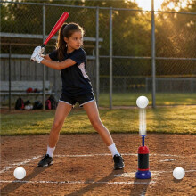 Kinder Baseball-Werfer Spielzeugset, Spaß im Hinterhof, Kein Pitch Erforderlich, Anfänger Schlagtraining Spielzeug