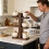 Practical Wooden Kitchen Shelf 3 Layer Storage Unit For 9