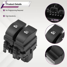 For Clio II 2 1998-2015 8200060045 Car Power Window Master Double Lifter Control Button Front Left Fits