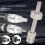 Bike Crank Extractor Puller with Bottom Bracket Remover Cycling Repair Tool Kit for Square Hole Axis 2