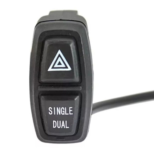 Single Dual Hazard Warning Indicator  Double Lock Double Warning Button for E-Bike Scooter Conversion Parts 2