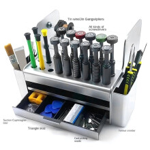 Boîte de Rangement Multifonctionnelle pour Outils D'Entretien, Boîte de Tri des Composants, Boîte de Rangement pour Tournevis, Support de Bureau