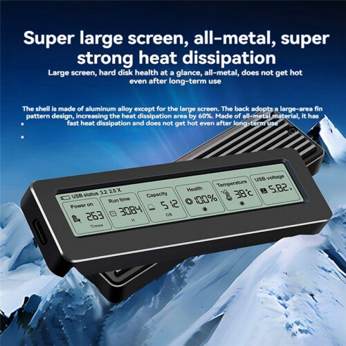 M.2 SSD Case USB3.2 Gen2 Type C 20Gbps PCIe SSD Case M.2 NVME NGFF Enclosure Disk Box Tool Free SSD Enclosure Case 2
