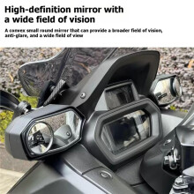 Wide Angle Adjustable Rearview Mirrors, Modified Blind Spot Auxiliary Reflector for 2025-2026 XMAX300 Scooter