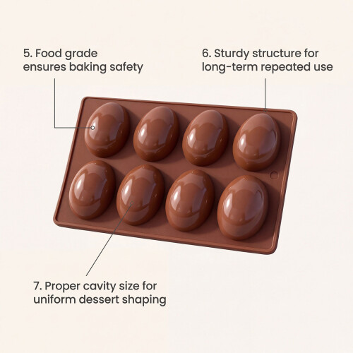Silicone Easter Eggs Molds for Chocolate Easter Eggs Shape Cake 2