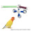 Suction Cup Pet Bird  Bath Shower Stand Platform Pole Double Stick Claw Sharpening Stand Fun Perch 4