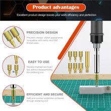 513 Metric Threaded Inserts with Heat Set Insert Tips, M2 M2.5 M3 M 4 M5 M6 Female Thread Knurled Nuts Assortment Kit