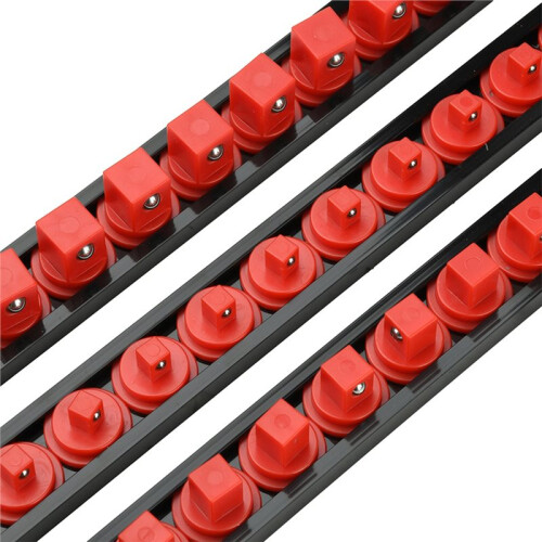 360 Rotating Plastic Socket Organizer 1/4" 3/8" 1/2" Premium Socket Clip Track Bracket Socket Organizing Tool