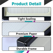 8 Stuks 107315 HEPA Filter Vervanging voor ProTeam Pro 10 SC Pro 6 GoFree Flex Pro en ProVac FS 6