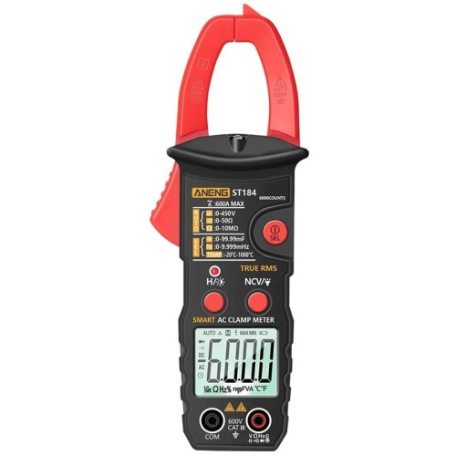 ANENG ST184 Digital Multimeter Clamp Meter RMS Voltage Current Ohm Tester Induction Tester Electrician Detection Tool 1