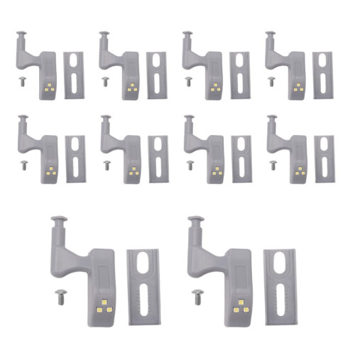 10 LED Inner Hinge Lamp Wardrobe Hinge Light Under Cabinet Light Cupboard Sensor Lights for Bedroom Kitchen Closet