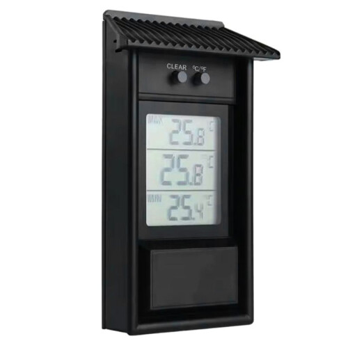 Termometro Digitale LCD per Interni/Esterni - Misuratore di Temperatura da Parete per Giardini e Serre 2