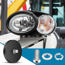 D66mm-Rubber Coated Anti-Scratch Magnets, Magnet Base with Threaded Studs,Magnets Hold the Base for Light Mirror Tool