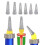 15PCS V-Shaped Caulking Nozzle Kit, Multi-Function Detachable Caulk Tips for Window Door Structural Sealant Application 5
