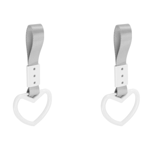 2X Tsurikawa Ring Heart JDM Train Bus Handle Hand Strap Drift Charm Strap Drift Car Styling 1