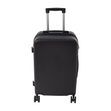 21 Inch ABS Hard Shell Rolling Luggage Suitcase w/ USB Charging Port, Black