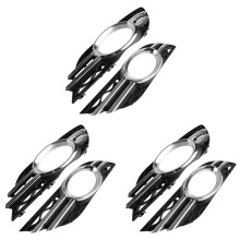 3X Car Front Fog Light Grill Chrome Trim Cover Set for - E-Class W211 07-09 A2118851174 A2118851274