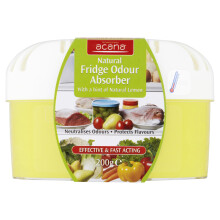 Acana Fridge Odour Absorber Natural Lemon 200g – Long Lasting 12 Weeks – Temperature Indicator – Prevents Food Smells & Cross-Contamination