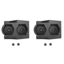 2X Inserto Portabicchieri Doppio per Console Centrale Anteriore Auto Nero per GQ Patrol Y60 1988-1997 4WD 4X4