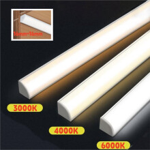 Lampada da Armadio LED 12V In Alluminio 50cm Luce A Barra LED per Armadio Luce Bianca Calda Naturale per Cucina Armadio Luce Notturna da Comodino