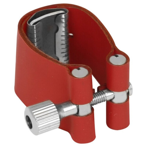 Clipe de Fixação de Palheta para Boca de Saxofone Tenor Vermelho