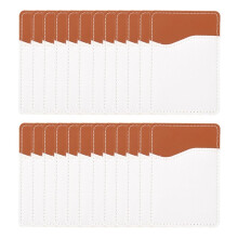 1 Set/24 Stück Handy Geldbörse DIY Leder Sublimationsübertragungs Handy Rückaufkleber Kartenhalter für ID-Karten Kreditkarten