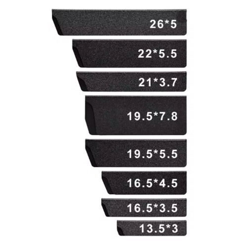 8-Piece Knife  Guard Set Black Universal ABS Plastic Sheath Non-Toxic  Lining Chef Kitchen Tools 1