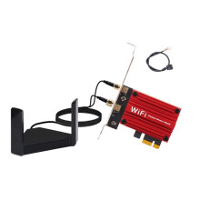 Carte PCI-E Sans Fil AC8265 Double Bande 2,4 G/5 GHz 1200 Mbps 4.2 pour Bureau Sous Win7/8/10/11