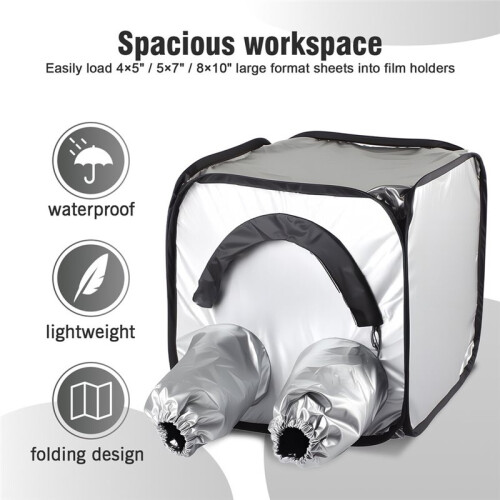 Large Portable Darkroom Tent Foldable Film Changing Loading Bag for 8X10 Camera Negative Developing Equipment 2
