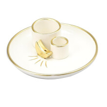 1pc Suporte para Vela de Cerâmica Bandeja de Coleta de Cinzas, Usado para Salas de Meditação, Salas de Yoga, Casa e Escritório
