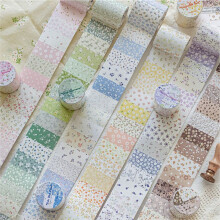 50mmx2m/ Rolls Masking Tapes Floral Collection Decor Label Stickers for Journal Scrapbooking Diary Album Stationery Tape