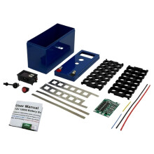DIY 12V 3S7P 18650 Batterijdoos Kit 12V Doos+3X7 18650 Houder+3S 40A BMS+Nikkel met Spanning Weergave Dubbele-USB Powerbank B