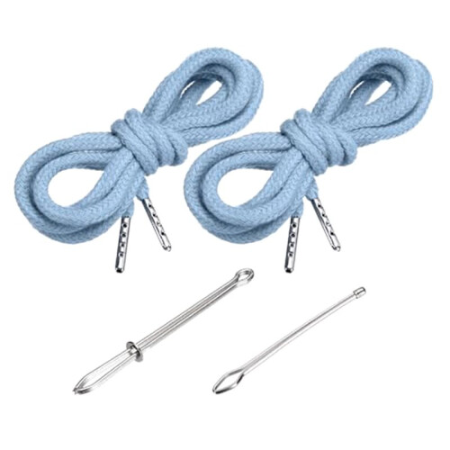 Two Replacement Drawstrings with Two Easy Threaders, Suitable for Shorts, Jackets, Sweatpants, and Hoodies B