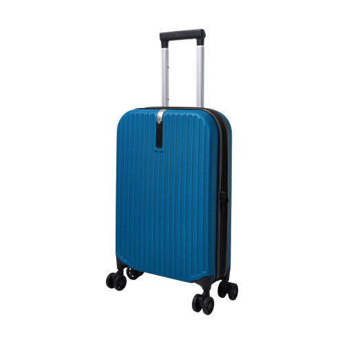 20 Inch ABS Expandable Foldable Carry On Luggage Suitcase, Blue 1