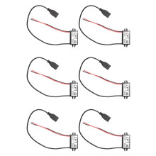 6X Conversor de Energia para Carro 12V para 5V 3A com Conectores de Adaptador USB Único para Carregamento de Telefone de Áudio de Carro