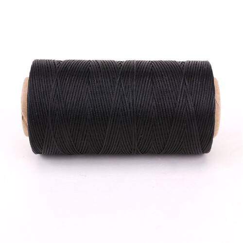 2X Flat Wax Wire Coil 260M Leather Leather DIY DIY Black 1