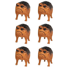 6X Grumpy Frog Toad Statue Ugly Angry Outdoor Garden Yard Frog Decor Statue Fun Novelty Home Office Frog Decor Sculpture