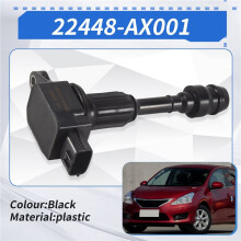 2X Ignition Coil 22448-AX001 for HR15DE for TIida Sunny Almera Bluebird 1.5L Micra K12