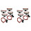 8Pcs Car LED Door Warning Light Welcome Projector for  6 7  MK5 MK6  B6 B7 CC 1