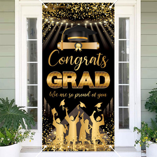 Graduation Decoration Set 72.8X35.4Inch Polyester Flag-6 2