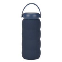 600Ml Stainless Steels Vacuums Flasks Hot And Cold-Dark blue