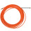 5pcs 4Mm 15 Meter Orange Guide Device Nylon Electric Cable Push Pullers Duct Snake Rodder Fish Tape Wire 2